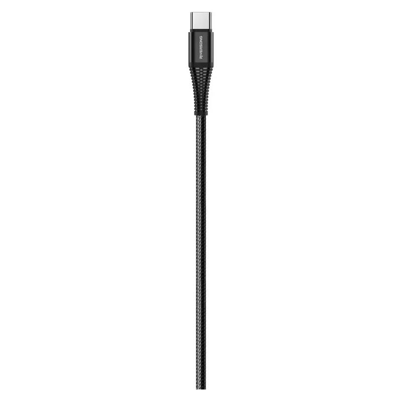 Riversong Alpha S, USB-A til USB-C flettet kabel, 1m