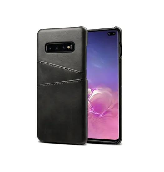 Samsung Galaxy S10 - NX Design Læder Bagcover - Sort