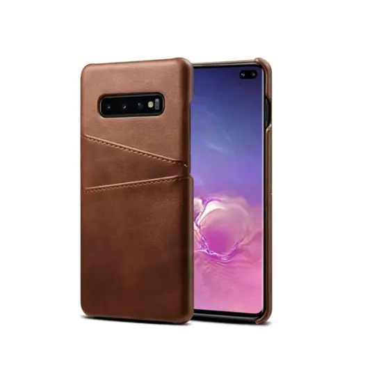 Samsung Galaxy S10+ (Plus) - NX Design Læder Bagcover - Brun