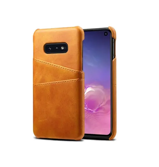 Samsung Galaxy S10e - NX Design Læder Bagcover - Lysebrun