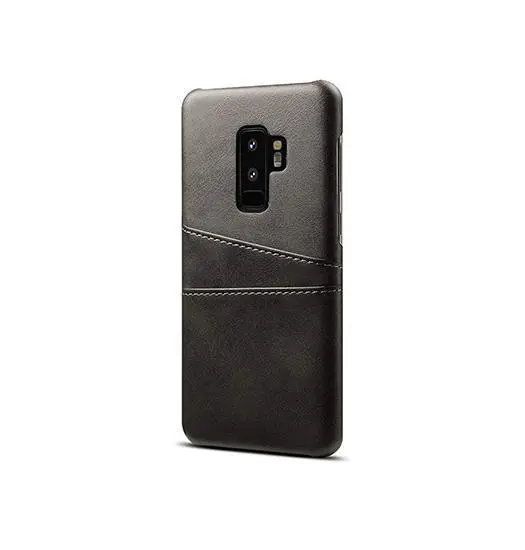 Samsung Galaxy S9+ (Plus) - NX Design Læder Bagcover - Sort