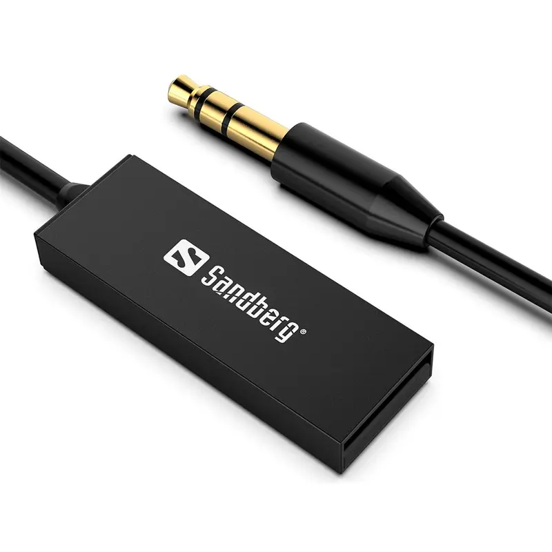 Sandberg Bluetooth Audio Receiver m. AUX - Sort