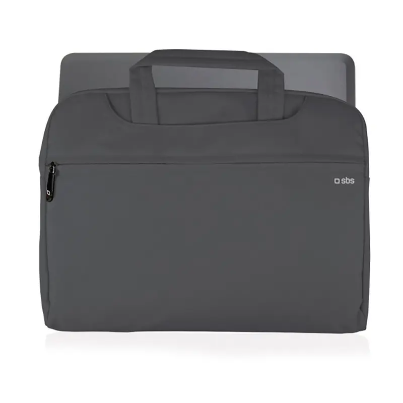 SBS Handle Lux Laptop / Macbook Taske med Lynlås 13" - Sort
