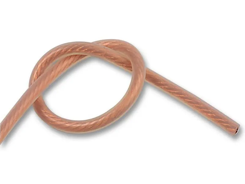 Silicone ledning 95mm² transparent 290A