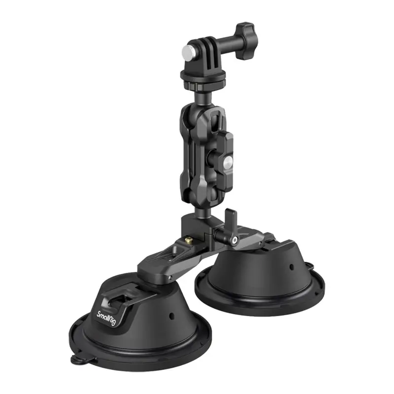 SmallRig 3566 Universal Actionkamera Mount m. 2x Sugekopper - Sort