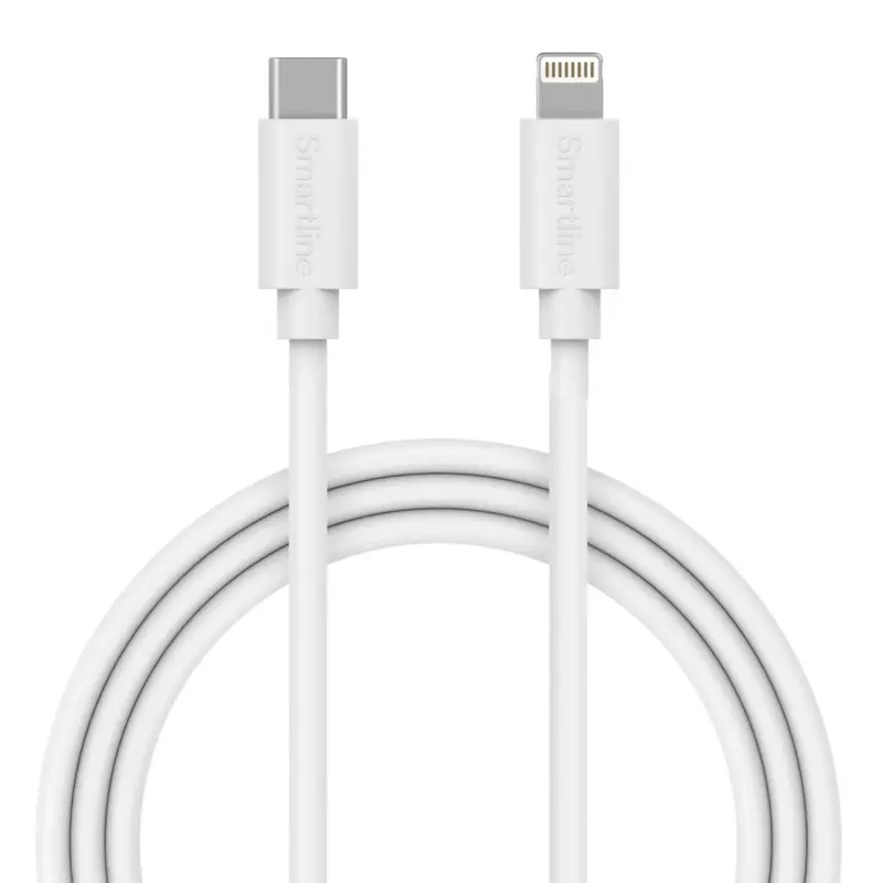 Smartline (27W) USB-C til Lightning Kabel 2 m. - Hvid