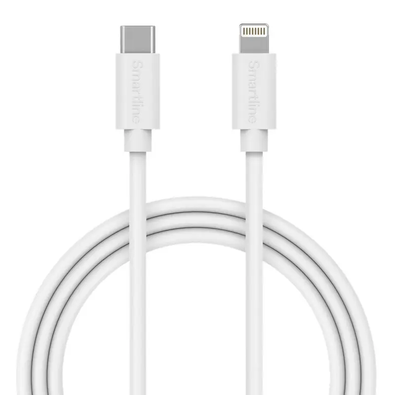 Smartline (27W) USB-C til Lightning Kabel 3 m. - Hvid