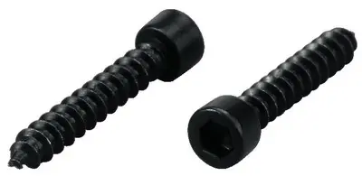 Sorte Umbraco Træskruer 5x30mm 16 stk - Sikker Montering