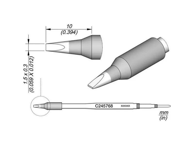Special soldering tips, for soldering iron T245, C245768