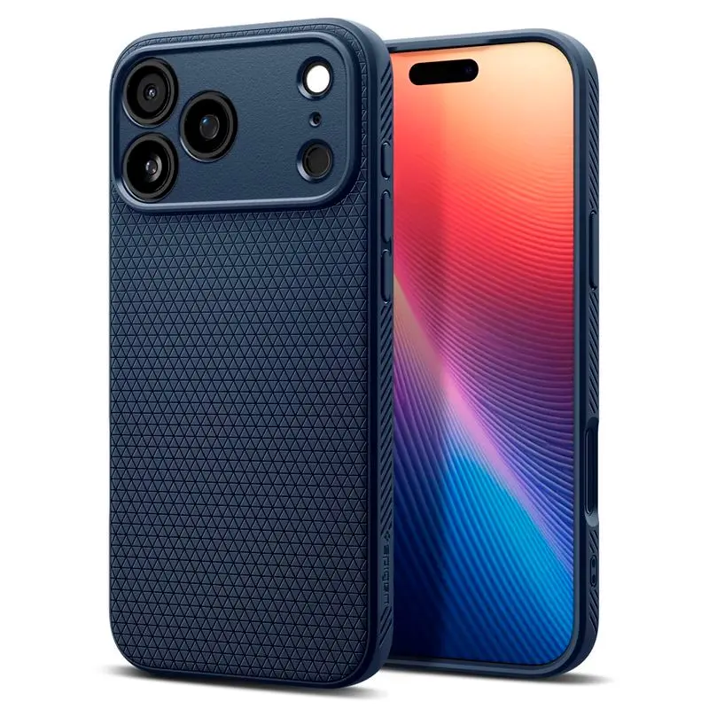 Spigen - iPhone 17 Pro Max - Liquid Air Cover - Blå