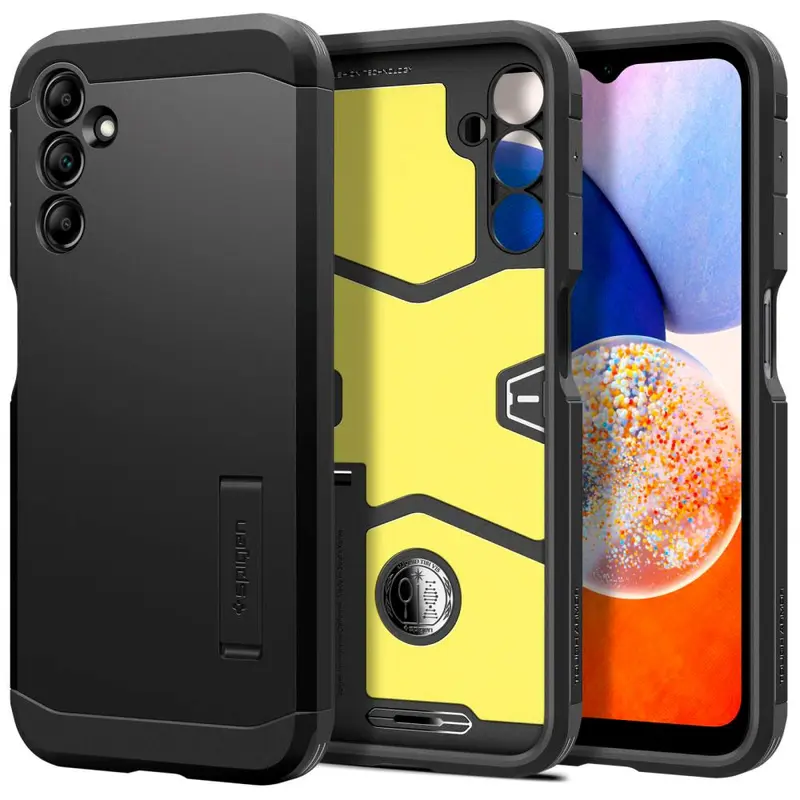 Spigen Samsung Galaxy A14 (5G) Tough Armor Case m. Kickstand - Sort