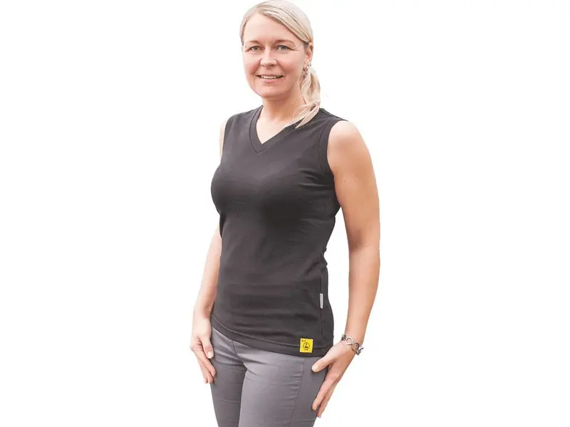 Tank top damemodel ESD sort str.