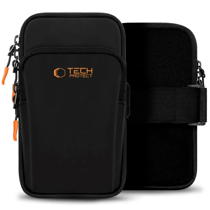 Tech-Protect - Løbearmbånd - Universal - Sort / Orange
