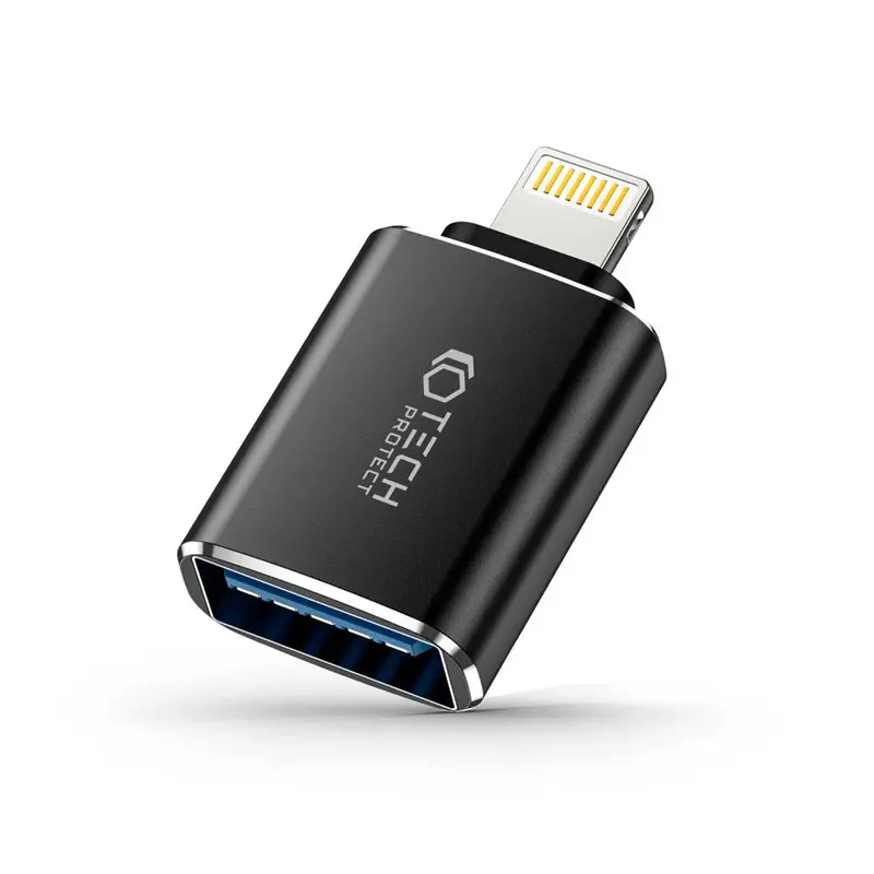 Tech-Protect Trådløs Lightning til USB-A Adapter - Sort