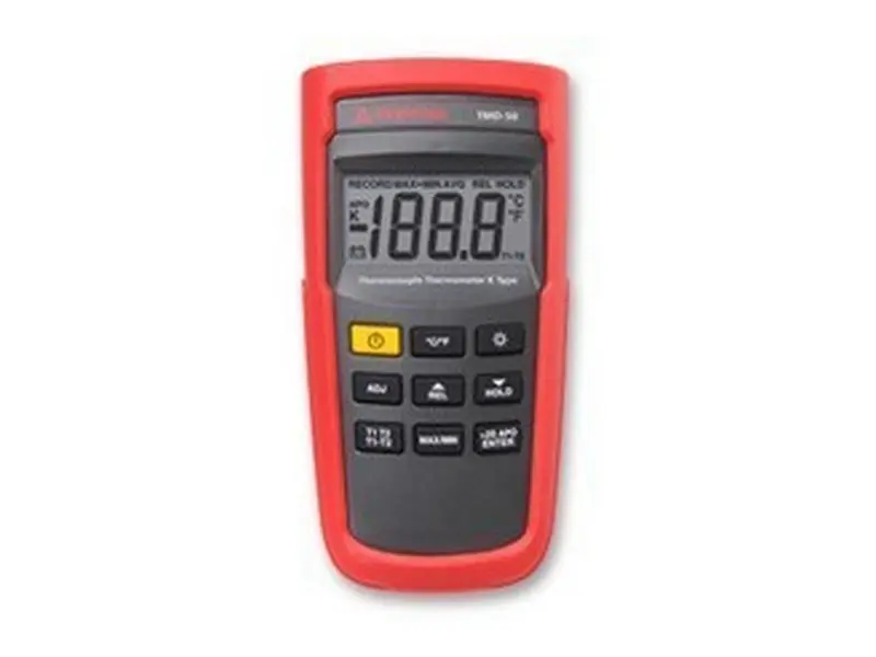Termometer digital type K -180° C - +1350° C 2 trådfølere medfølger