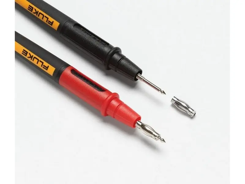 Testledningssæt 2 mm DIA PROBE TIPS med 4 mm adaptere
