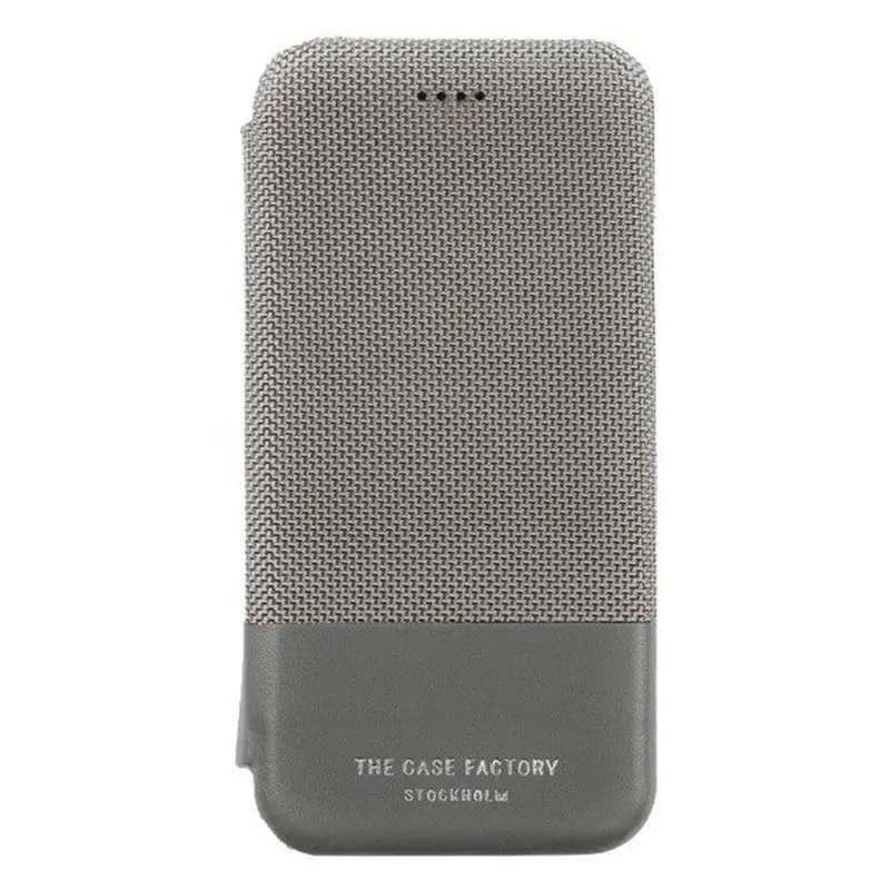 The Case Factory, Case m. kortholder, iPhone X/XS, Grå