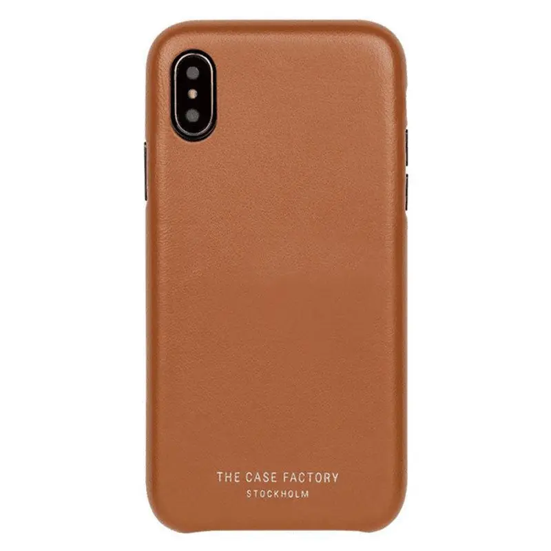 The Case Factory, Nappa læder, iPhone X/XS, Brun