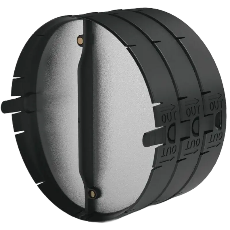 Thermospjæld Ø125mm - 4022049 - Sort/Sølv