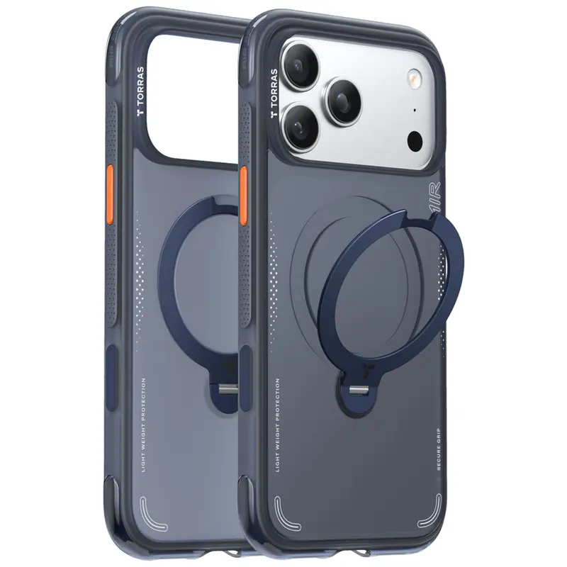 TORRAS Ostand Q3 Air Cover iPhone 17 Pro Max, Blå