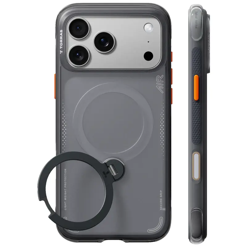 TORRAS Ostand Q3 Air iPhone 17 Pro/18 Pro, Sort