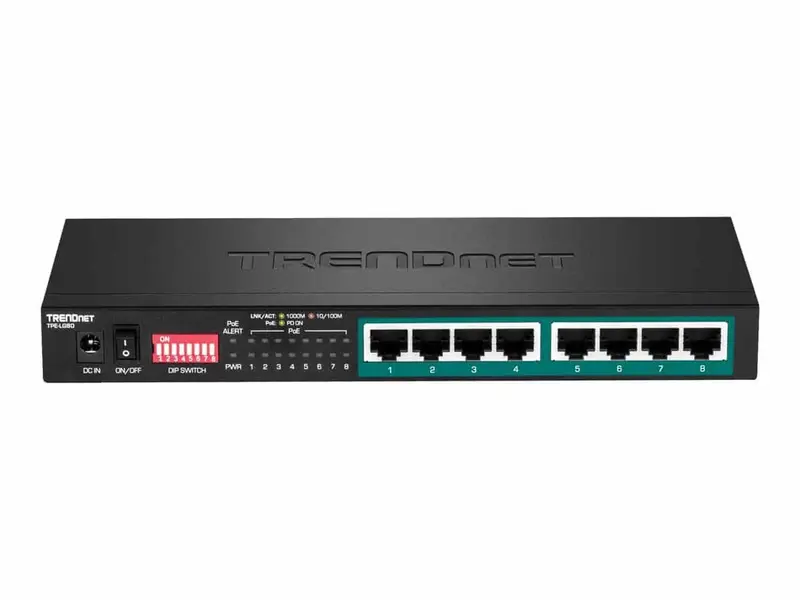 TRENDnet TPE LG80 Switch 8-porte Gigabit PoE+