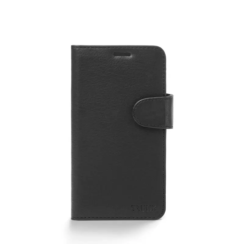 Trunk iPhone 11 Pro / XS / X Ægte Læder Cover - 2-i-1 Design - Sort
