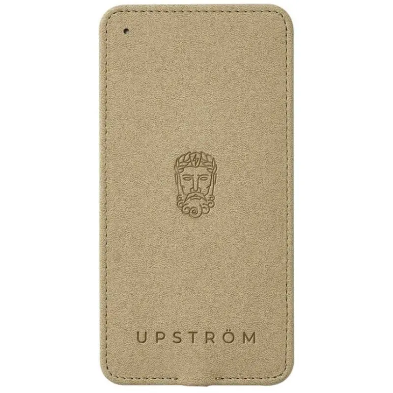 UPSTRÖM LÄDER Qi 10W Fast Wireless Charger - Sand