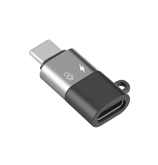 USB-C til Lightning Hun - Adapter - Sort/Grå