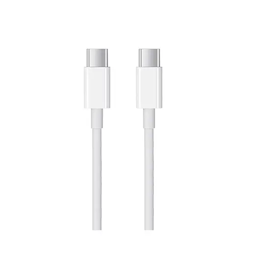 USB-C til USB-C | Fast-Charge Kabel – Hvid – 1m (60W)