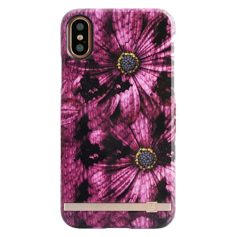 Uunique Print design cover, iPhone X/XS, Lilla slangeskind