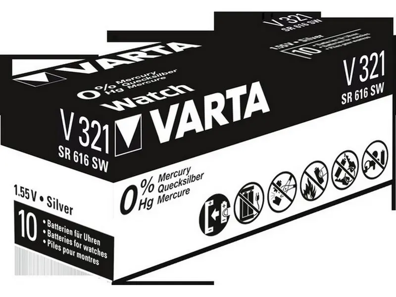 Varta batteri V321 sølvoxid 1,55V