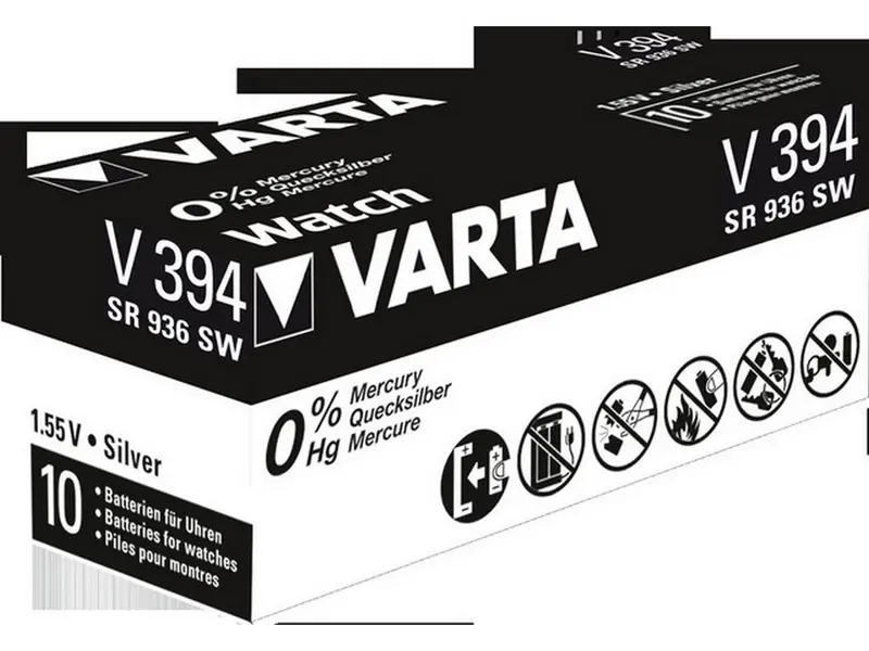 Varta batteri V394 sølvoxid 1,55V