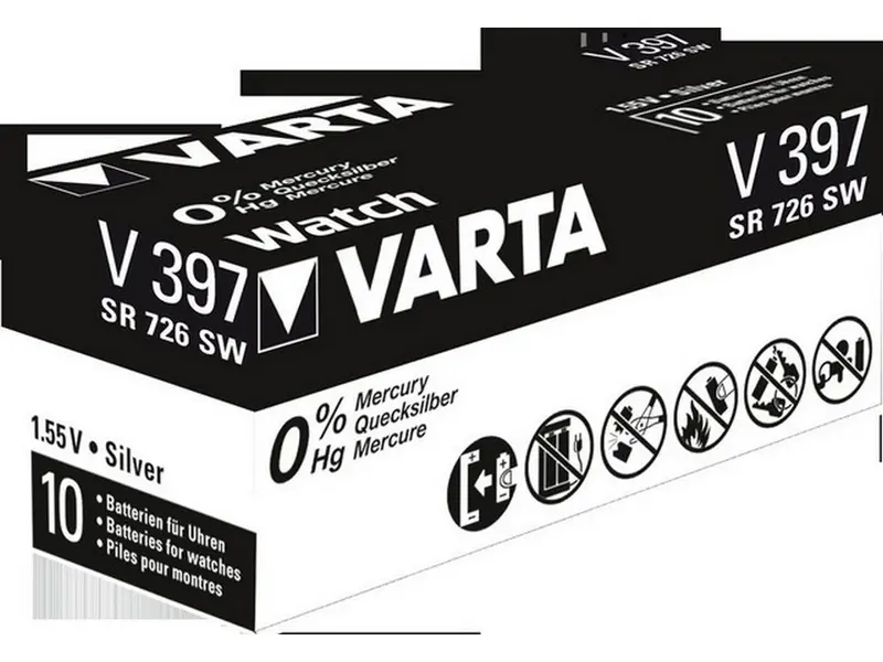 Varta batteri V397 sølvoxid 1,55V
