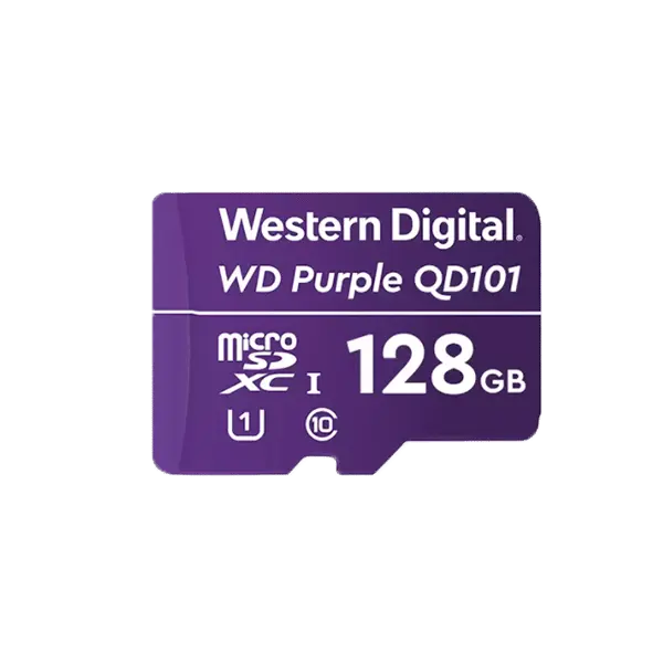 WD Purple Micro SDHC kort til videoovervågning