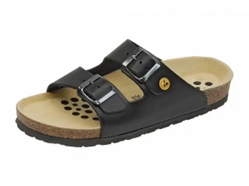 Weeger sandal sort læder ESD str. 39