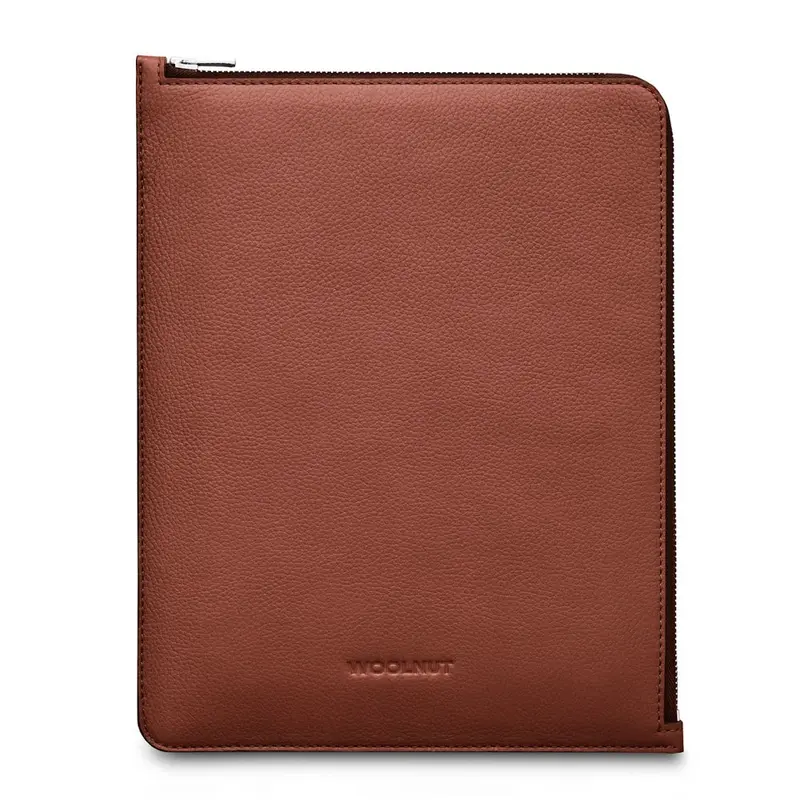 Woolnut Ægte Læder Sleeve til iPad / Tablet (23 x 29 cm) - Brun