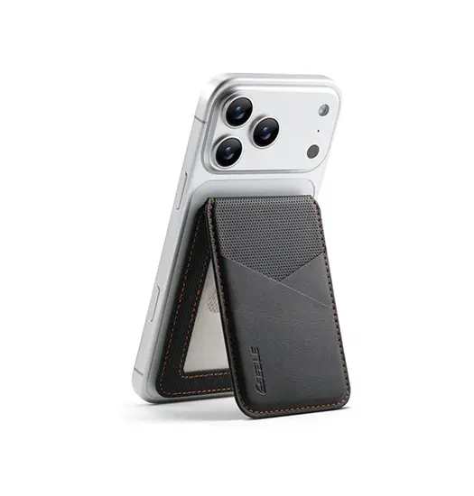 <X>ESEBLE™ - RFID Læder Kortholder til iPhone - M. MagSafe - Sort